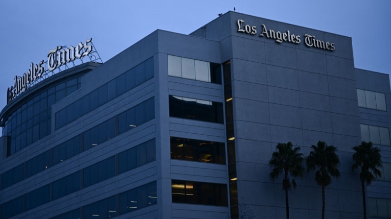 La sede del periódico Los Angeles Times en El Segundo, California, el 18 de enero de 2024. (PATRICK T. FALLON/AFP vía Getty Images)