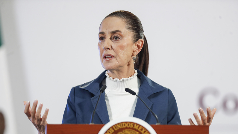 La presidenta de México, Claudia Sheinbaum, en una foto de archivo. (EFE/ Isaac Esquivel)