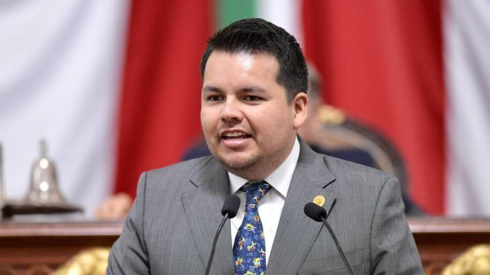 El diputado migrante Raúl Torres en el Congreso de la Ciudad de México. (Cortesía: Raúl Torres)