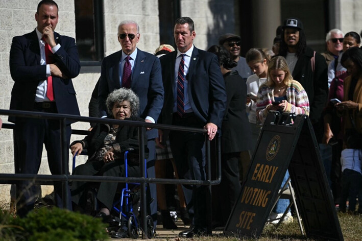 Biden emite su voto en Delaware: “Esto es dulce”