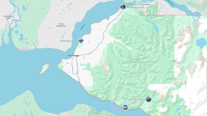 Cazador de 50 años fue encontrado muerto en un aparente ataque de oso pardo en una isla en el sureste de Alaska, dijeron las autoridades el jueves. (Captura de pantalla vía Google Map).