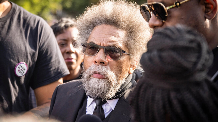 El aspirante presidencial Cornel West habla en Chicago, el 22 de agosto de 2024. (John Fredricks/The Epoch Times)