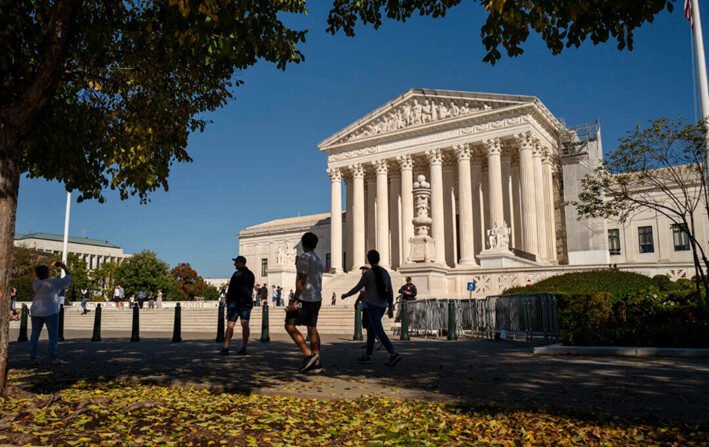 La Corte Suprema de Estados Unidos en Washington, el 23 de octubre de 2024. (Madalina Vasiliu/The Epoch Times)