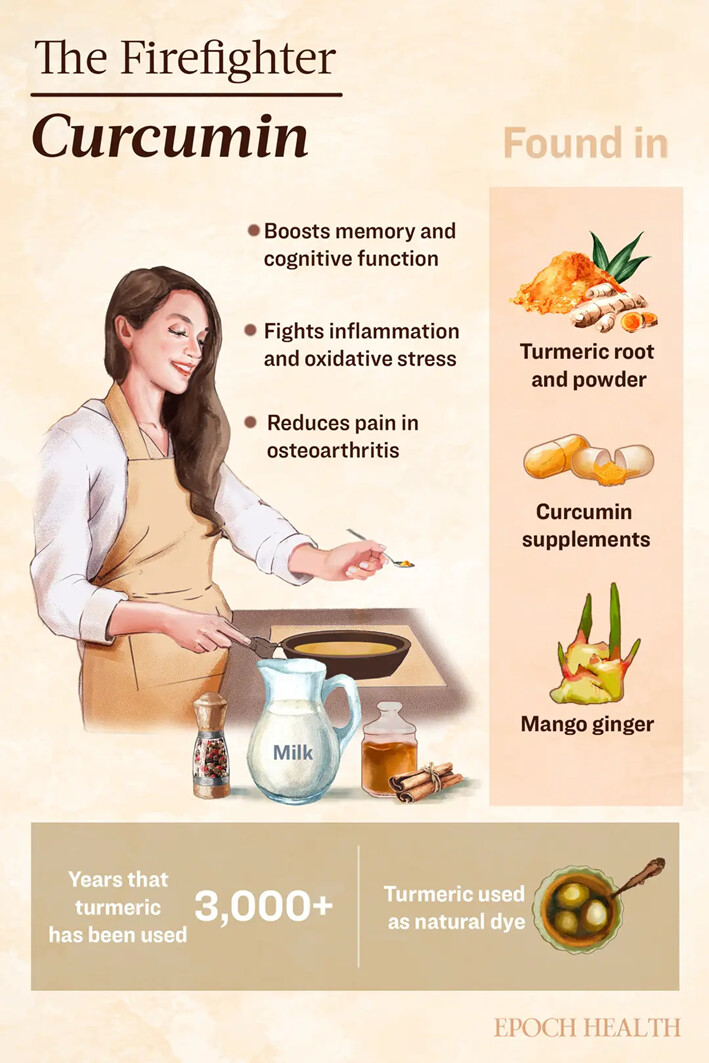 Cuando cocines con cúrcuma, añade una pizca de pimienta negra para absorber mejor la curcumina. (Ilustración de Fei Meng, Shutterstock)