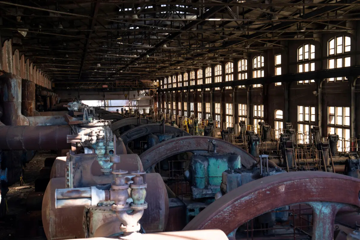 (Bethlehem Steel Plant en Bethlehem, Pensilvania, el 25 de octubre de 2024. Madalina Vasiliu/The Epoch Times)