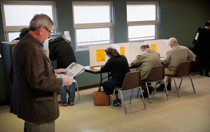 Un centro de votación en Missouri. Archivo. (Scott Olson/Getty Images)