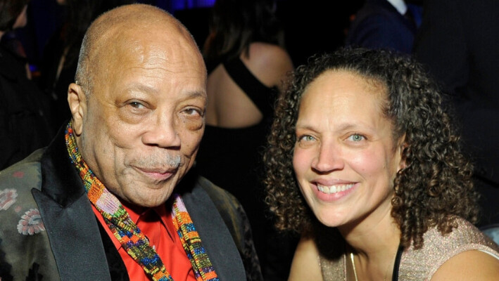 Quincy Jones y Martina Jones en will.i.am Hosts 8th Annual i.am angel Foundation TRANS4M Gala Honoring Quincy Jones en Los Ángeles, California, el 12 de febrero de 2019. (John Sciulli/Getty Images para la fundación i.am.angel).