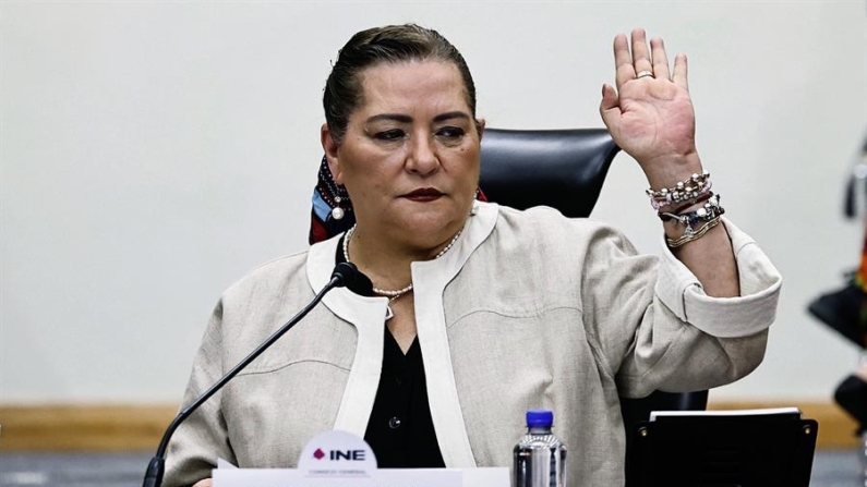 Imagen de archivo de la consejera presidenta del Instituto Nacional Electoral de México (INE) Guadalupe Taddei. EFE/ Sáshenka Gutiérrez