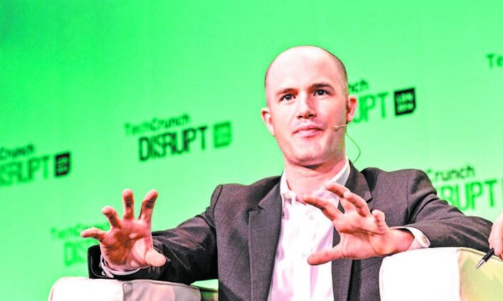 El director ejecutivo de Coinbase, Brian Armstrong, en el evento TechCrunch Disrupt Europe 2014 en Londres, el 21 de octubre de 2014. (Anthony Harvey/Getty Images para TechCrunch)