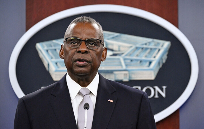 El secretario de Defensa, Lloyd Austin, en Washington, el 1 de febrero de 2024. (Andrew Caballero-Reynolds/AFP vía Getty Images)