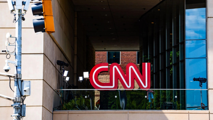 Zona de la sede de la CNN un día antes del debate presidencial en Atlanta, Georgia, el 26 de junio de 2024. (Madalina Vasiliu/The Epoch Times)