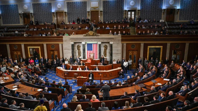 La Cámara de Representantes de EE.UU. en el Capitolio de EE.UU. el 5 de enero de 2023. Mandel Ngan/AFP vía Getty Images