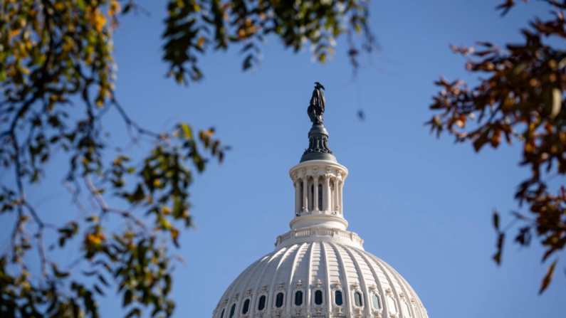 El edificio del Capitolio de EE.UU. durante el otoño en Washington el 23 de octubre de 2024. (Madalina Vasiliu/The Epoch Times)