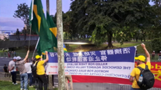 Practicantes brasileños de Falun Gong fueron acosados durante llegada de delegación china al G20