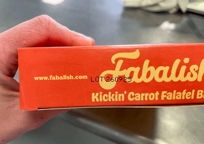 Fabalish retira productos de falafel por riesgo de E. Coli