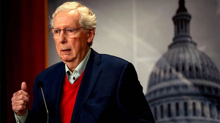 Mitch McConnell anuncia sus nuevas funciones en el Senado