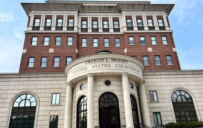 Corte de Distrito de Estados Unidos para el Distrito Sur de Nueva York en White Plains, Nueva York, el 16 de julio de 2024. (Hannah Cai/The Epoch Times)