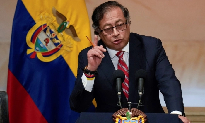 El presidente colombiano Gustavo Petro en Bogotá, Colombia, el 20 de julio de 2023. (Fernando Vergara/Foto AP)