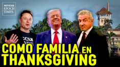 Trump celebra Acción de Gracias con Elon Musk, Silvester Stallone y su familia en Mar-a-Lago | NET