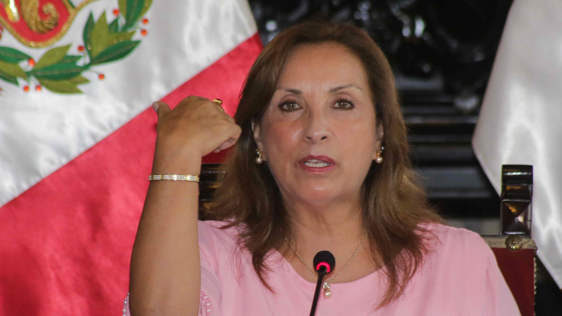 La presidenta de Perú, Dina Boluarte, en una foto de archivo. (EFE/ Str)