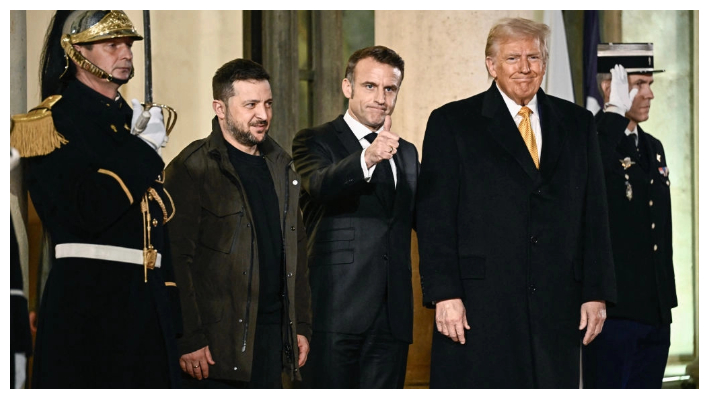 Trump se reúne en París con los presidentes Macron y Zelenski