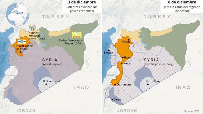 ¿Cuáles son los grupos terroristas que controlan Siria?