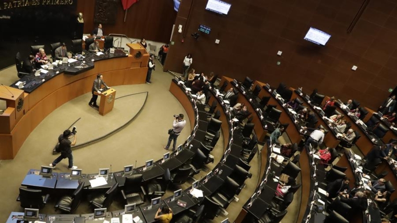 Imagen de archivo de una vista general de una sesión plenaria del Senado de México, en la Ciudad de México (México). EFE/Madla Hartz