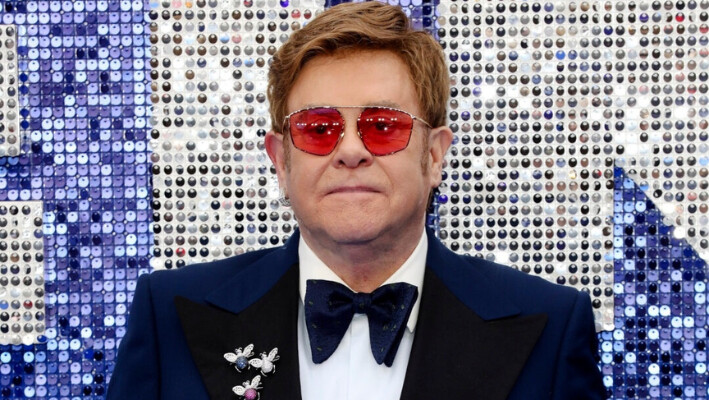 Elton John asiste al estreno de "Rocketman" en el Reino Unido en Londres el 20 de mayo de 2019. (Tristan Fewings/Getty Images).