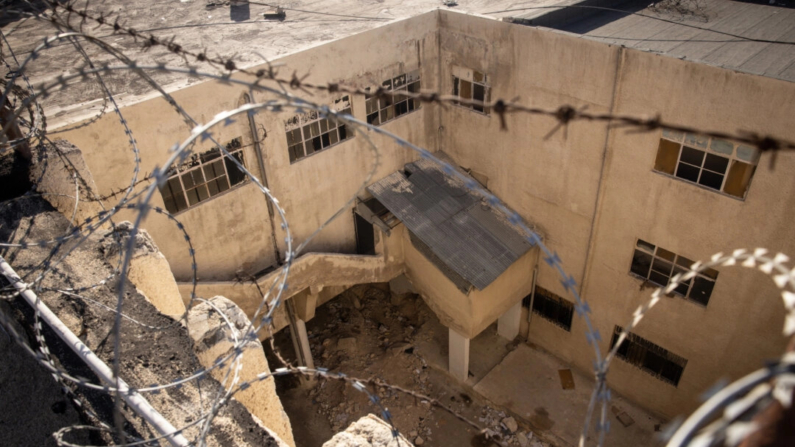 Vista de un patio dentro de la prisión de Sednaya en Damasco, Siria, el 13 de diciembre de 2024. (Chris McGrath/Getty Images)
