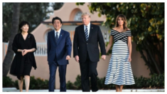 Trump recibe en Mar-a-Lago a la viuda del exprimer ministro japonés Abe