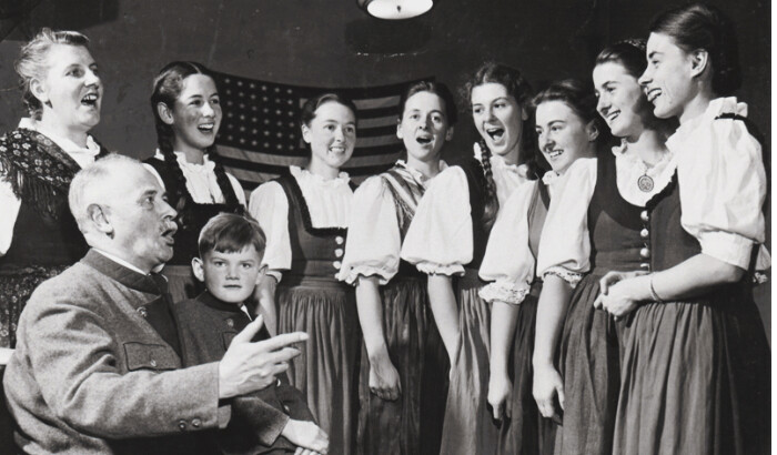 Los Cantantes de la Familia Trapp en 1941. (Cortesía de Trapp Family Lodge)