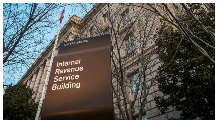 El edificio de la sede del Servicio de Impuestos Internos (IRS) en Washington el 13 de abril de 2014. (J. David Ake/Foto AP)