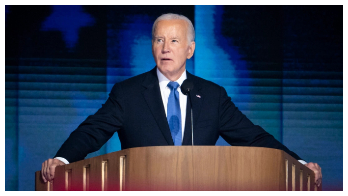 El presidente Joe Biden habla durante el primer día de la Convención Nacional Demócrata en Chicago el 19 de agosto de 2024. (Madalina Vasiliu/The Epoch Times)