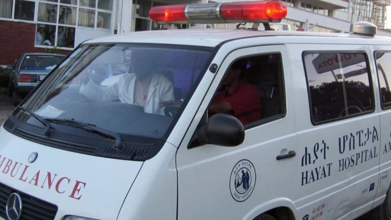 An ambulance in Addis Abeba on March 30, 2005. Lea-Lisa Westerhoff/AFP via Getty Images