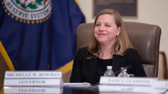 La gobernadora de la Reserva Federal, Michelle Bowman, asiste a un evento en Washington, el 4 de octubre de 2019. (Eric Baradat/AFP/Getty Images)