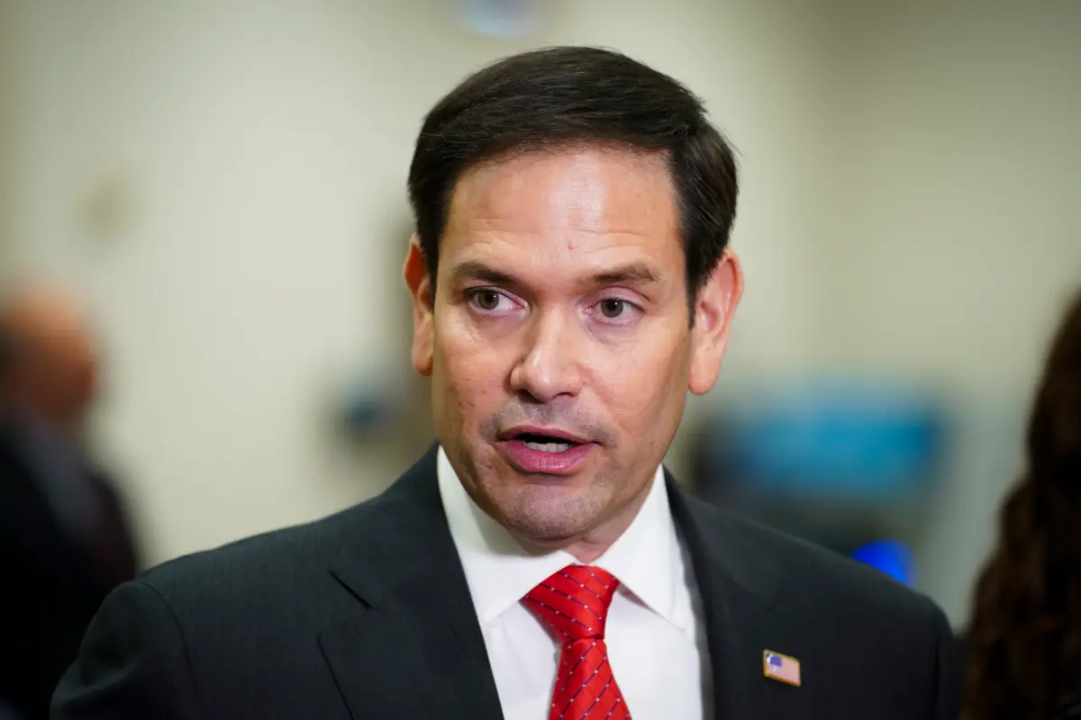 El senador Marco Rubio (R-Fla.) habla durante una rueda de prensa en el Capitolio de Estados Unidos, en Washington, el 11 de julio de 2023. (Madalina Vasiliu/The Epoch Times)