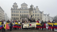 Venezolanos se concentran en Bruselas contra el gobierno «ilegítimo» de Maduro