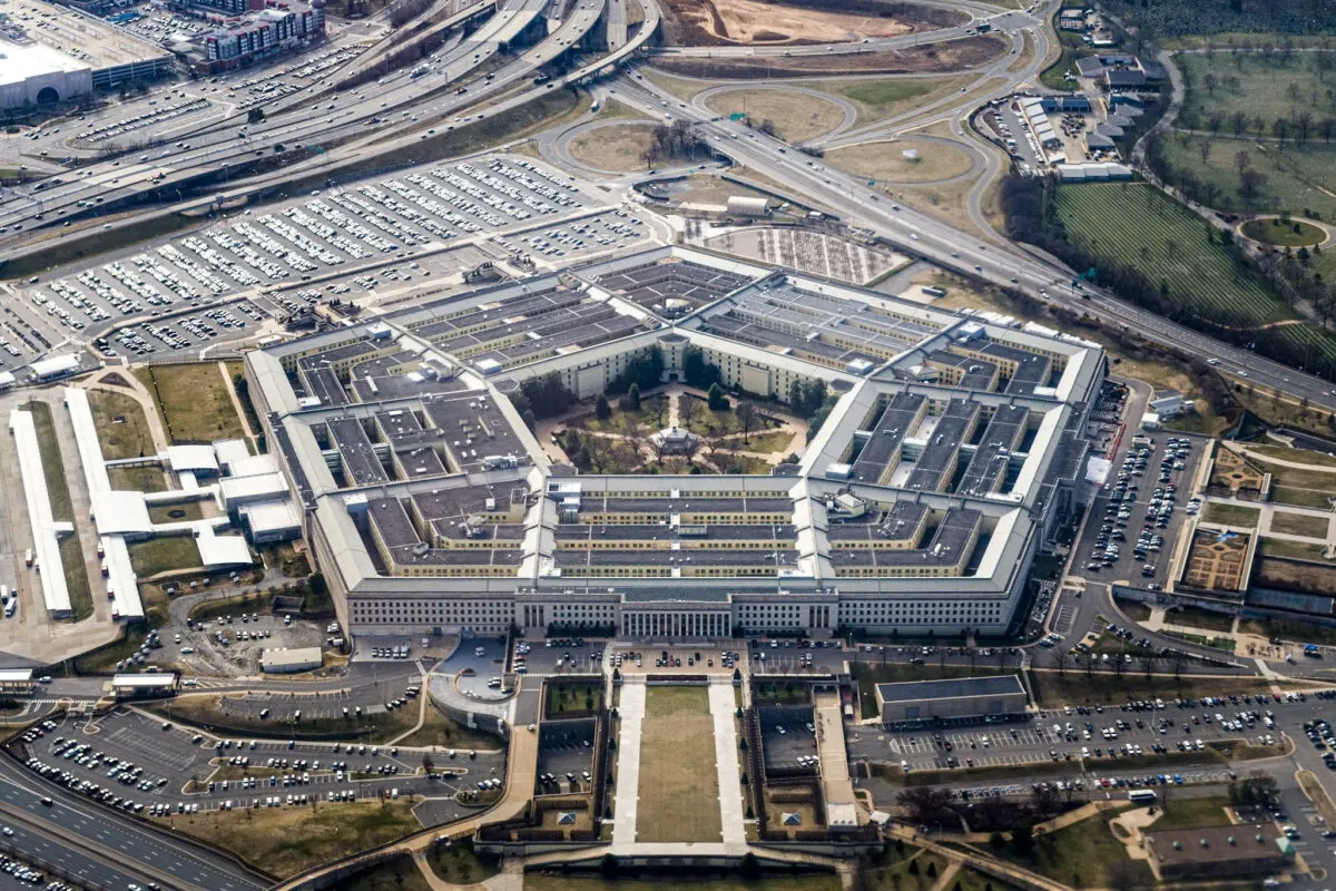 El Pentágono visto desde el aire en Washington el 3 de marzo de 2022. (Joshua Roberts/Reuters)