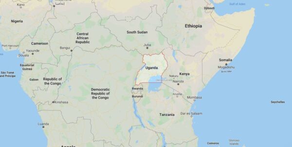 Uganda tem uma das maiores taxas de natalidade do mundo (Google Maps)