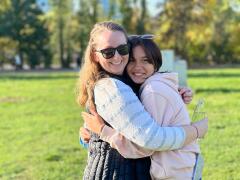 Katie Harman and her newly adopted daughter, Elizabeth, enjoying some bonding time in Sophia, Bulgaria Oct. 2021