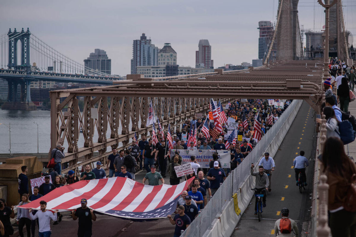 Municipal workers protest NYC