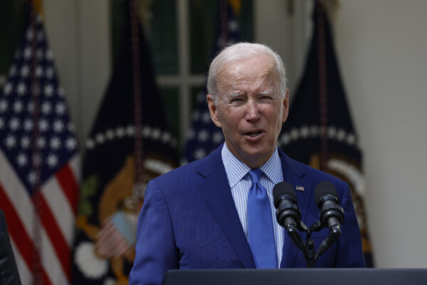 El presidente Joe Biden habla durante un evento en el Jardín de las Rosas de la Casa Blanca, el 15 de septiembre de 2022. (Anna Moneymaker/Getty Images)
