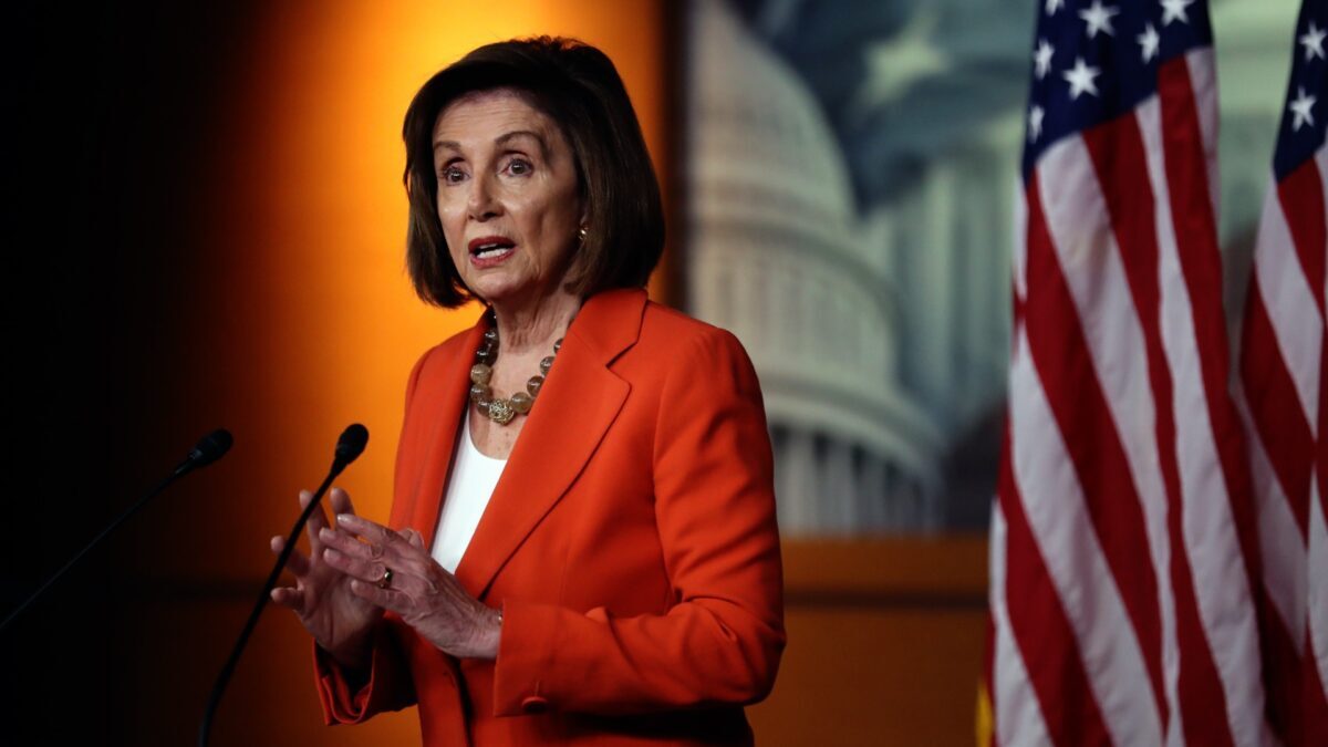 Speaker Pelosi Holds Weekly Press Conference Before House Votes On Impeachment