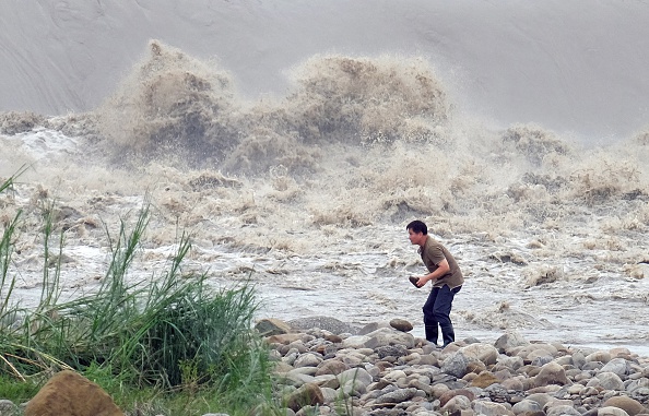 Foto de archivo, tifón d 2015 en Taiwán. SAM YEH/Getty Images