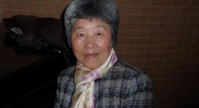 La señora Tian el 13 de febrero de 2015 en Filadelfia. La señora Tian una vez fue retenida en un hospital de China, donde consideraba que los médicos estaban planeando sustraerle sus órganos. (Foto: Amigos de Falun Gong)