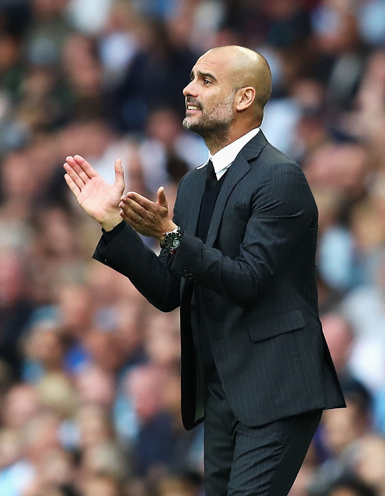 Josep Guardiola, técnico de Manchester City. (Chris Brunskill/Getty Images)