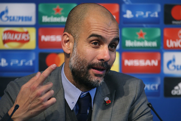 El técnico del Manchester City Pep Guardiola. (Jean Catuffe/Getty Images)