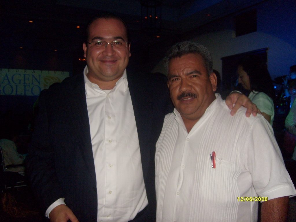 Javier Duarte, gobernador con licencia de Veracruz (izquierda). Foto: Wikipedia