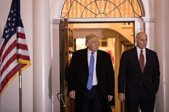Donald Trump y John Kelly (Photo by Drew Angerer/Getty Images)
