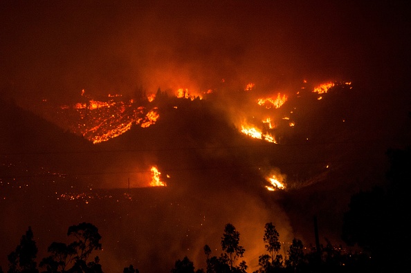 Incendios forestales en Chile. (Foto: MARTIN BERNETTI/AFP/Getty Images)